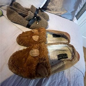 Fox Slippers and Furry Slippers Bundle